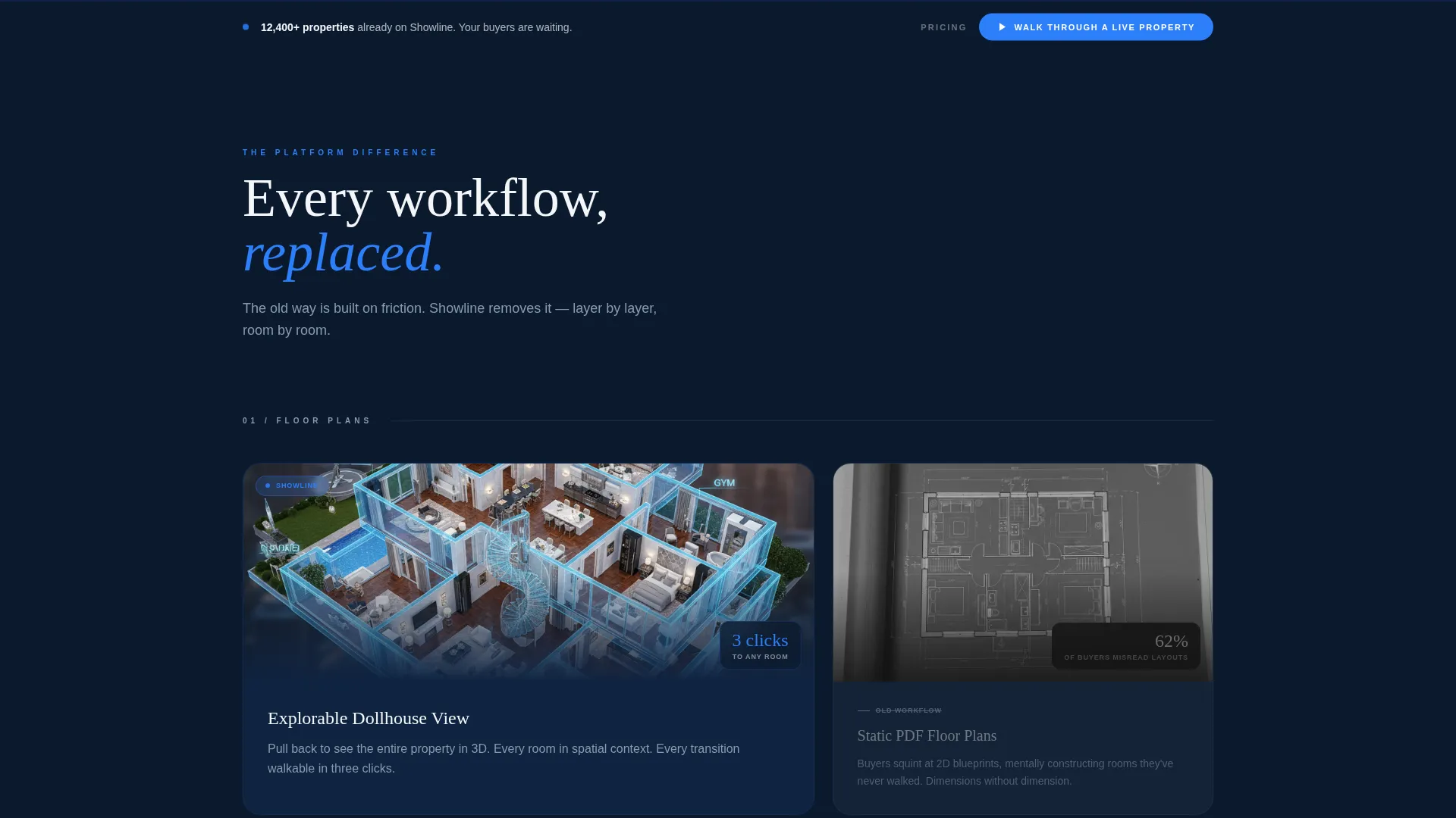 Immersive Proptech Landing Page Template