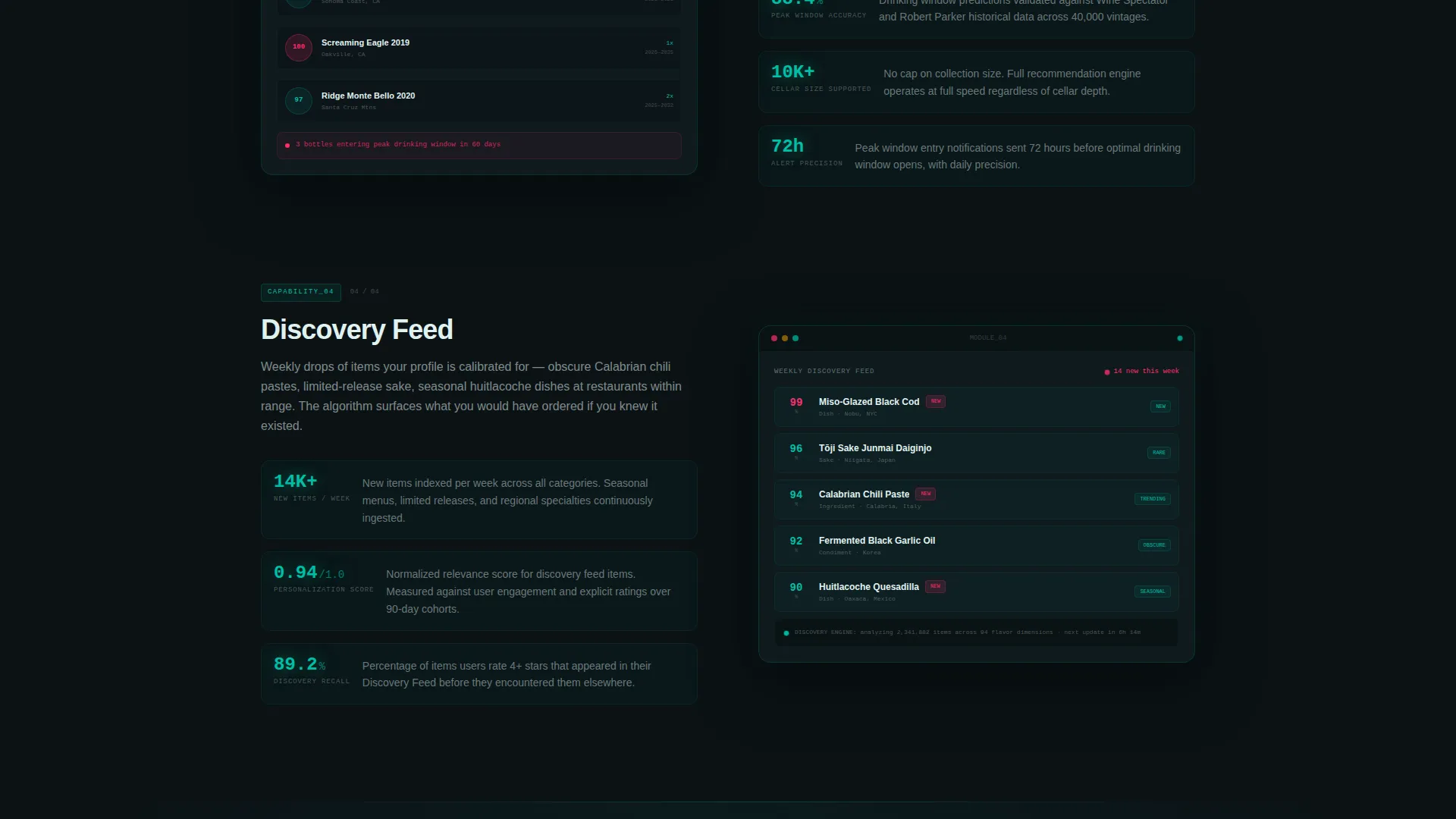 AI Food & Beverage Recommendation Landing Page