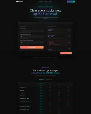 Restaurant Software Comparison Landing Page Template
