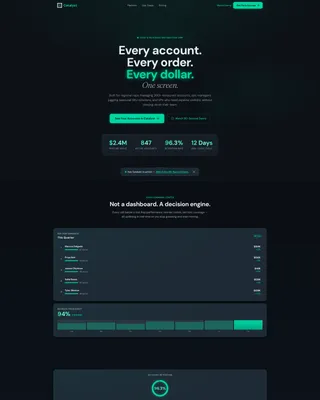 Food & Beverage Distribution Landing Page Template