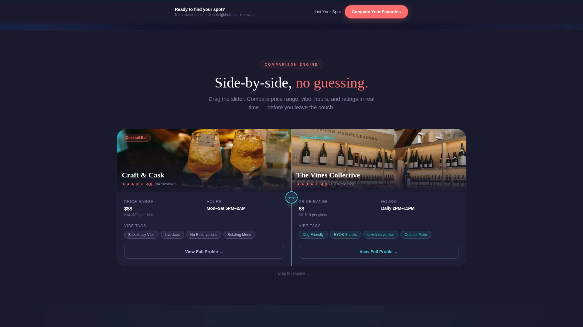 Food Directory Landing Page Template