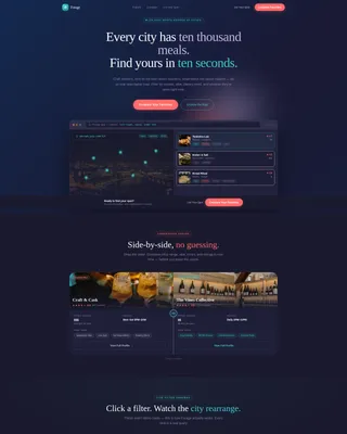 Food Directory Landing Page Template