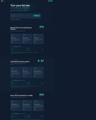 Food & Beverage Email Newsletter Landing Page Template