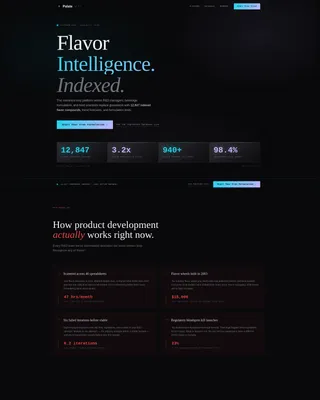 Food & Beverage Membership Landing Page Template