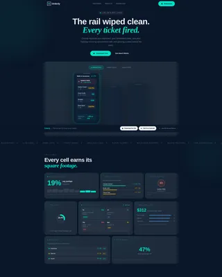 Kitchen Management App Landing Page Template