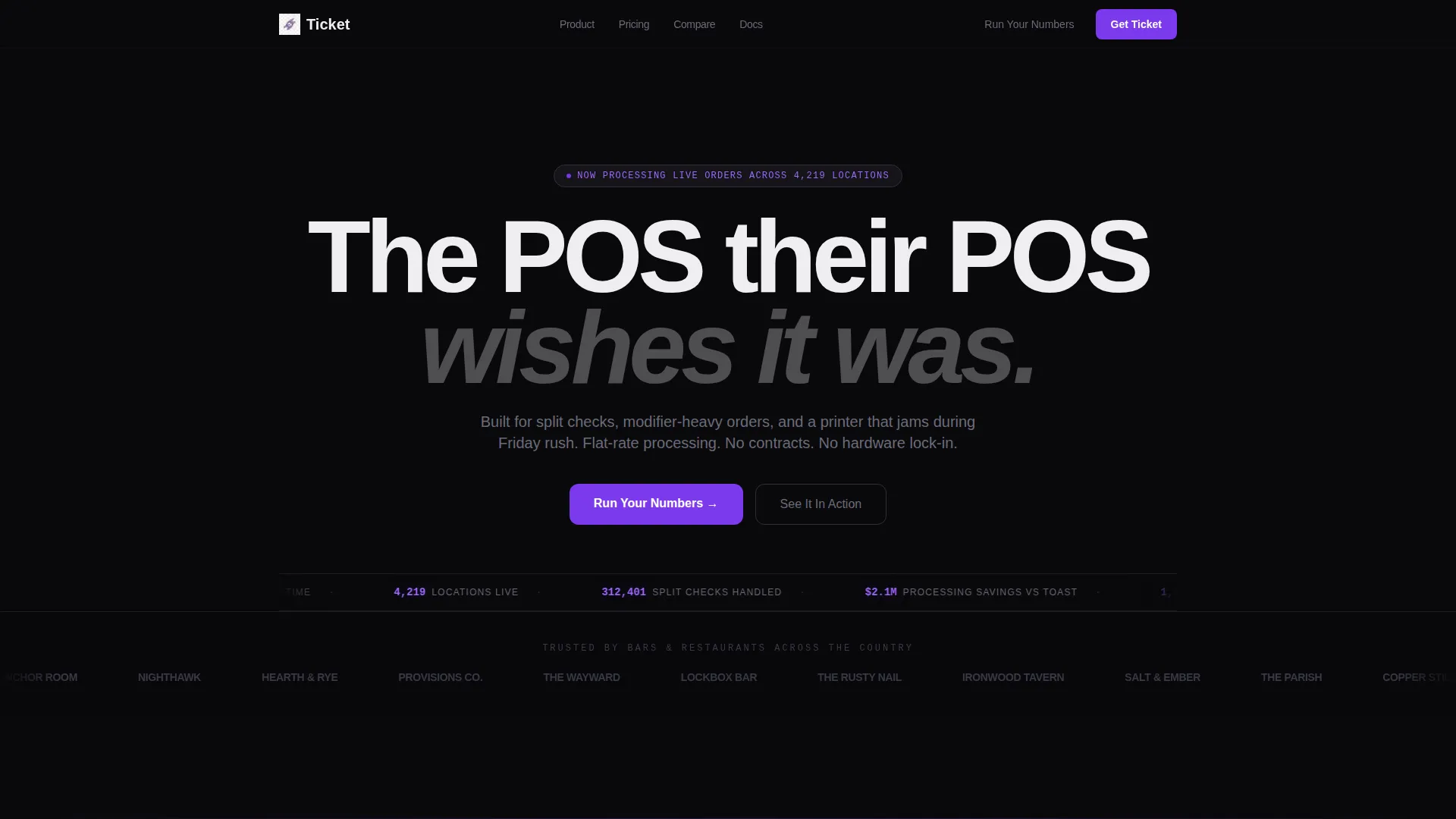 Restaurant Management Landing Page Template