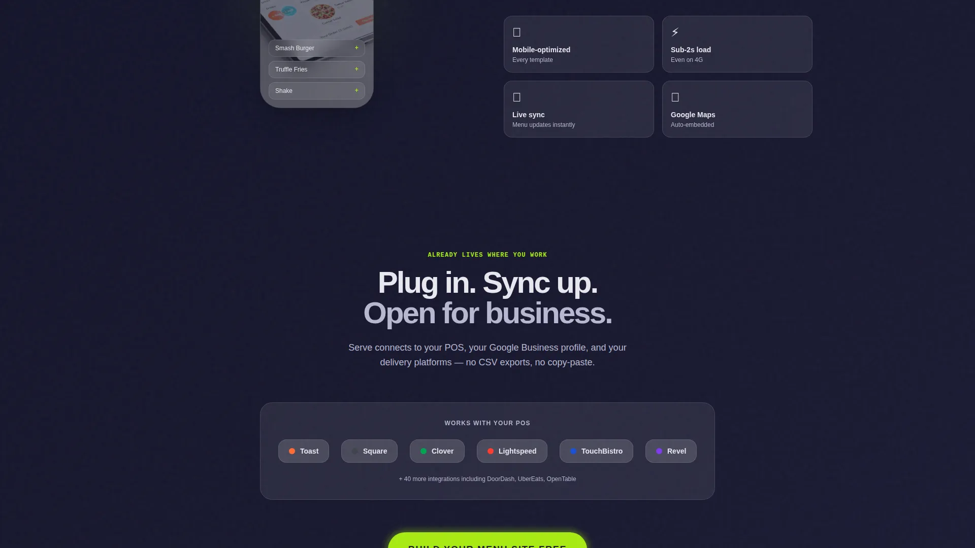 Dynamic Restaurant Landing Page Template