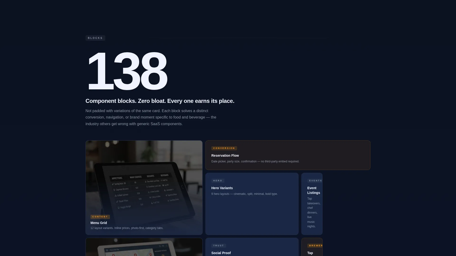 Bold Food & Beverage Landing Page Template