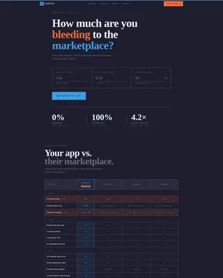 Brutalist White-Label Food Delivery Landing Page