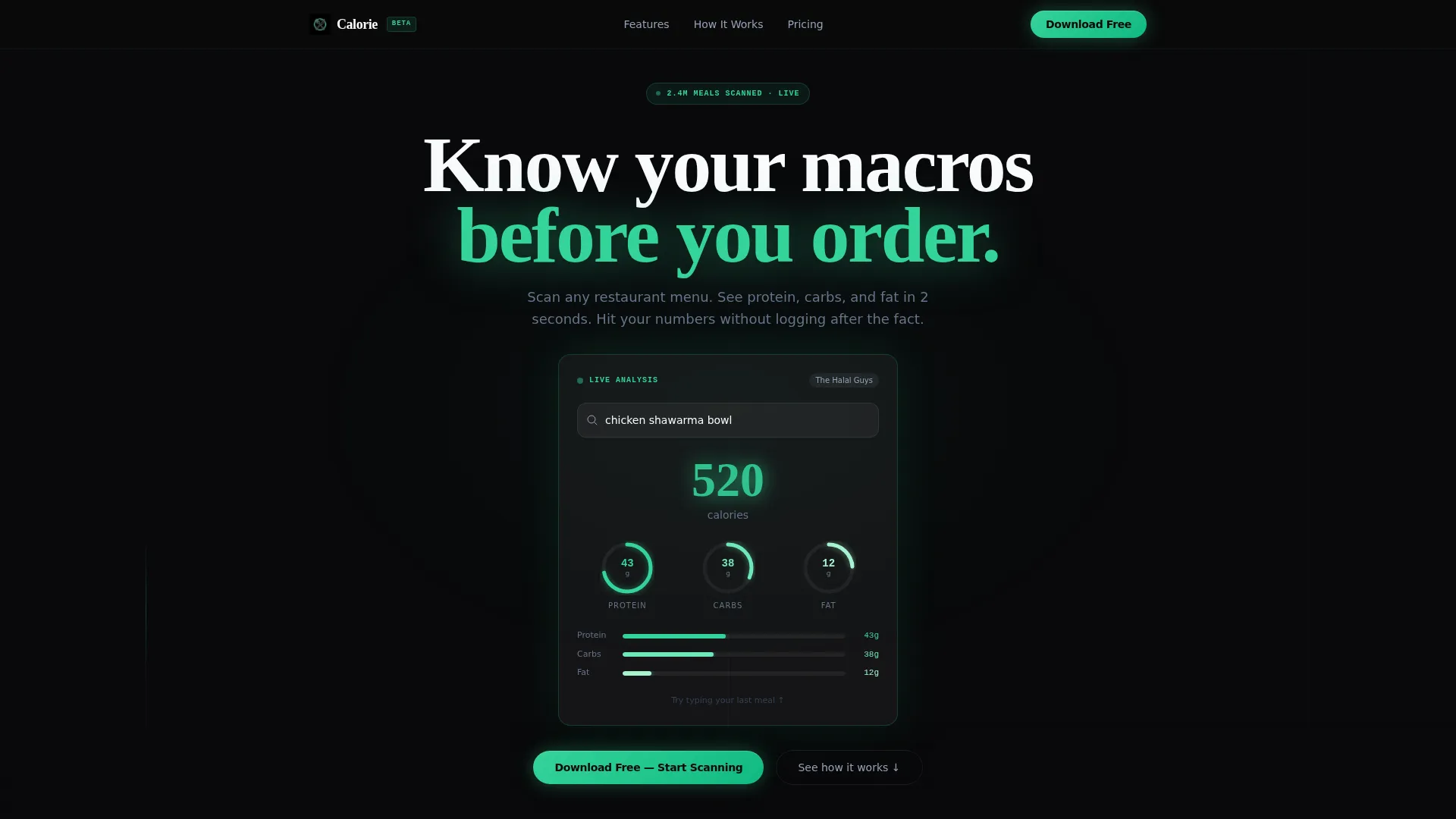 Foodtech Bento Grid Landing Page Template
