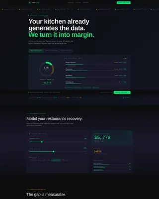 FoodTech Startup Specialist Professional Website Template