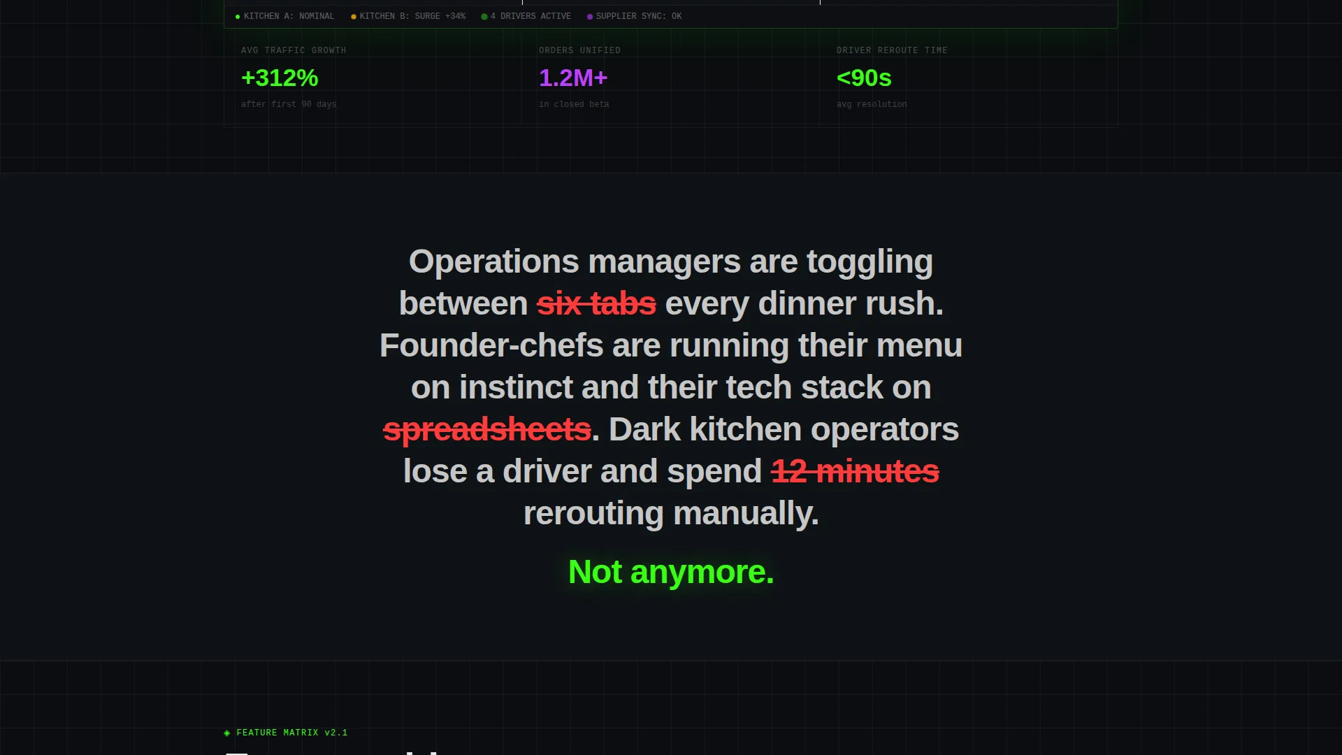 FoodTech Waitlist Landing Page Template