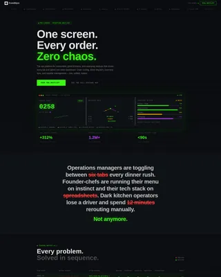 FoodTech Waitlist Landing Page Template