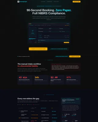 Forensic Vertical SaaS Booking Website Template