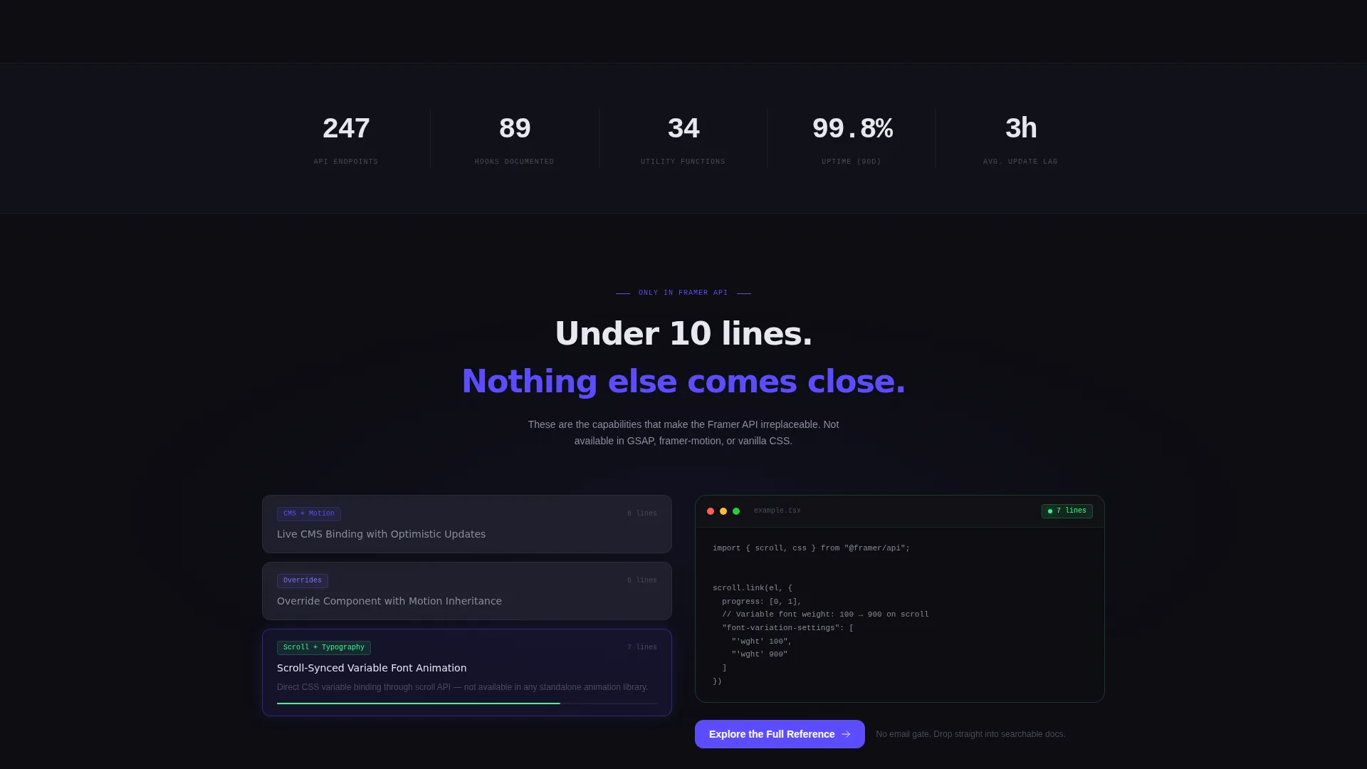 Definitive API | Free Website Template | Rocket