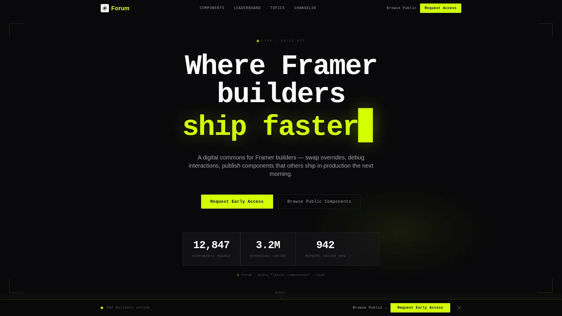High Velocity Framer | Free Website Template | Rocket
