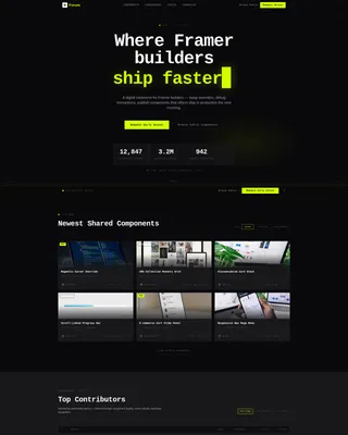 High Velocity Framer | Free Website Template | Rocket