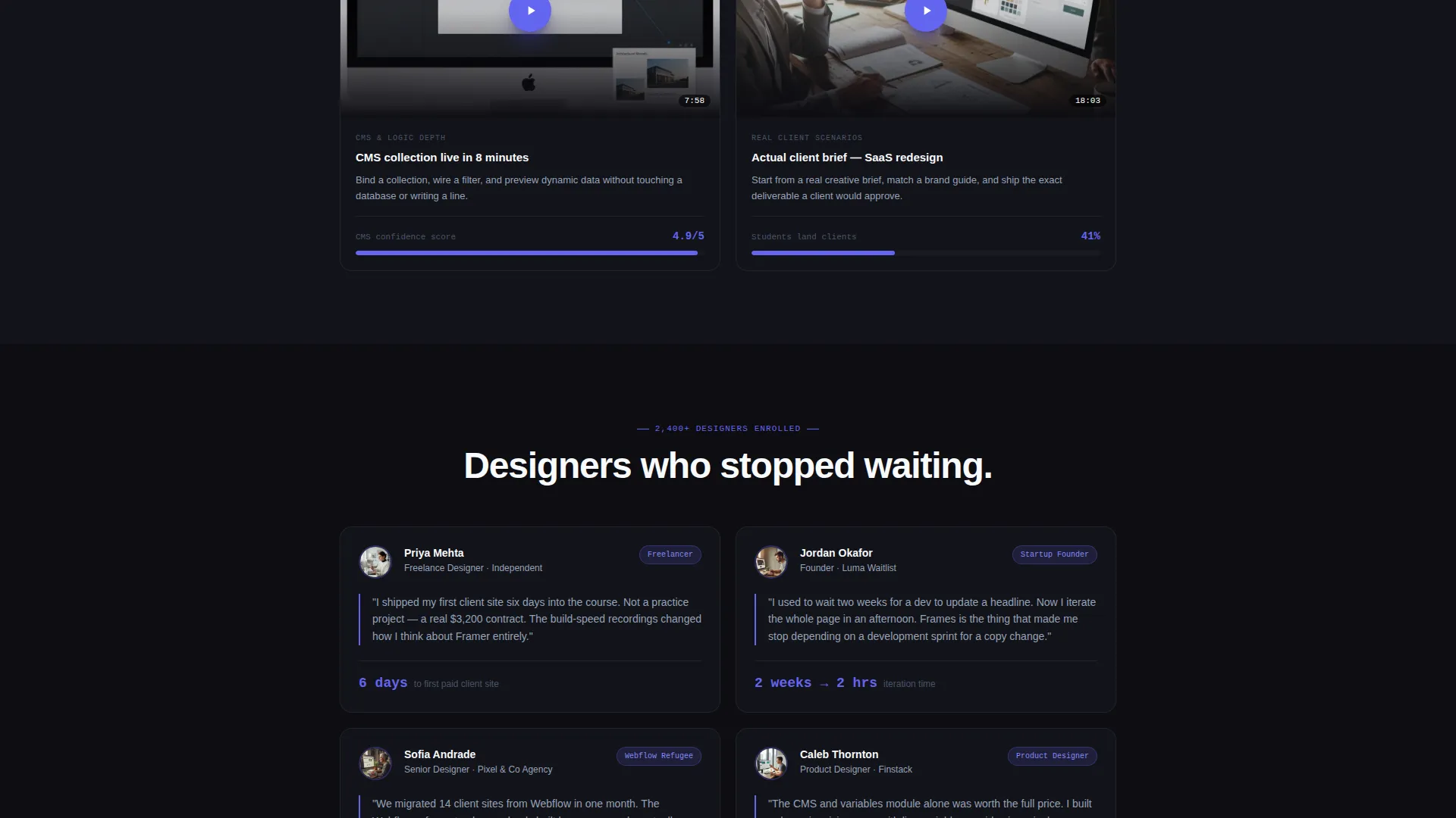 High Velocity Framer | Free Website Template | Rocket