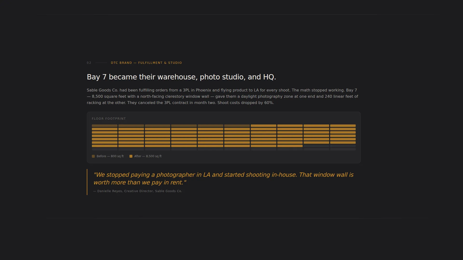 Industrial Warehouse Landing Page Template