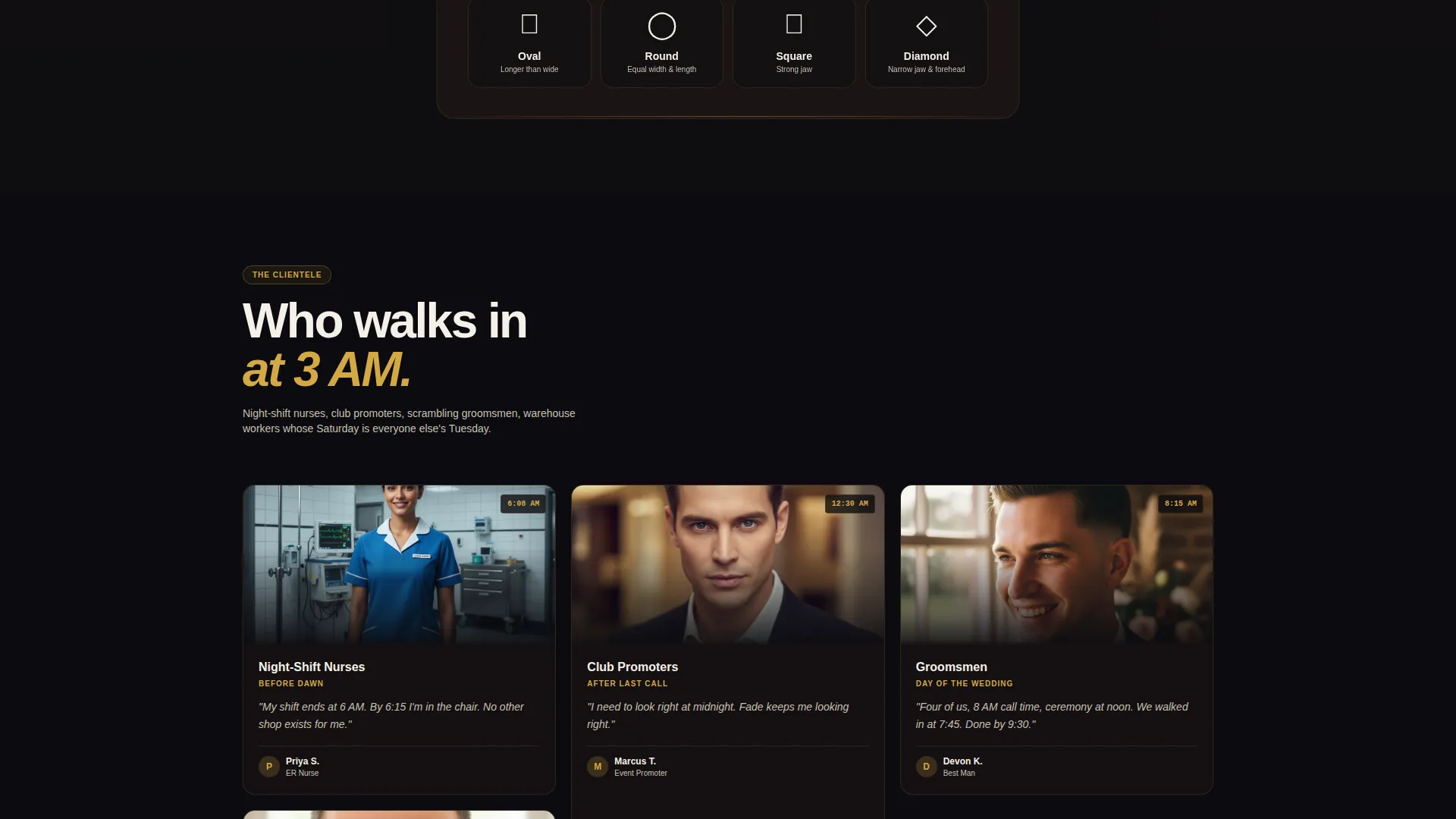 24-Hour Barbershop Landing Page Template