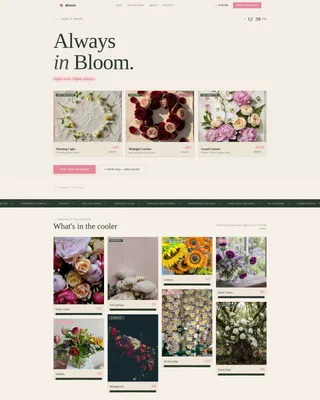 Midnight Florist Landing Page Template