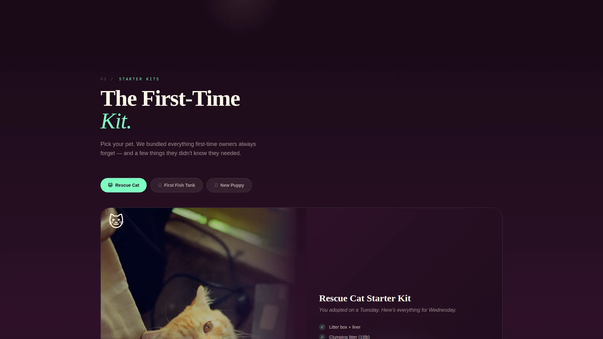 24-Hour Pet Shop Landing Page Template