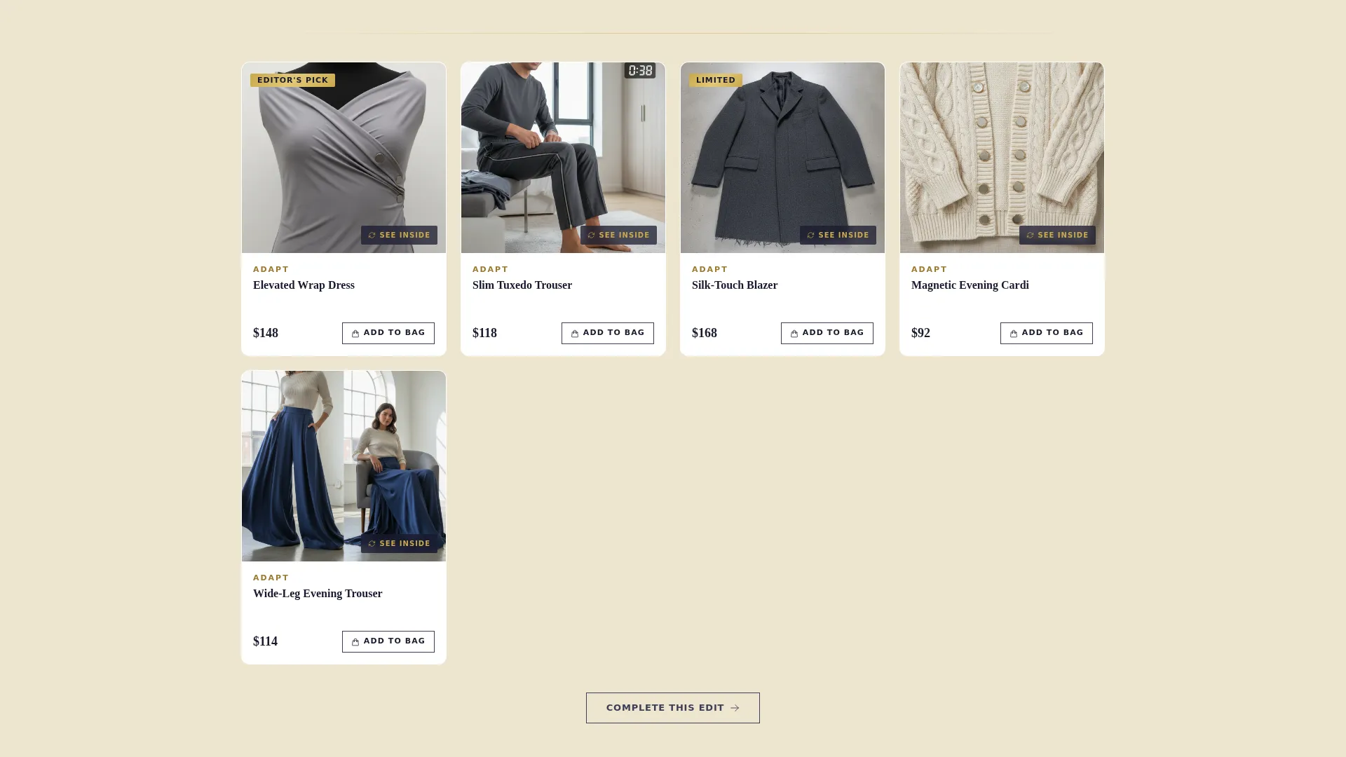 Elegant Adaptive Clothing Landing Page Template