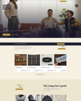 Elegant Adaptive Clothing Landing Page Template