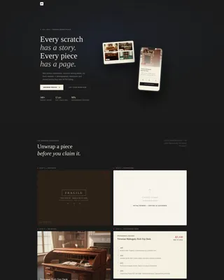 Antique & Vintage Furniture Marketplace Landing Page