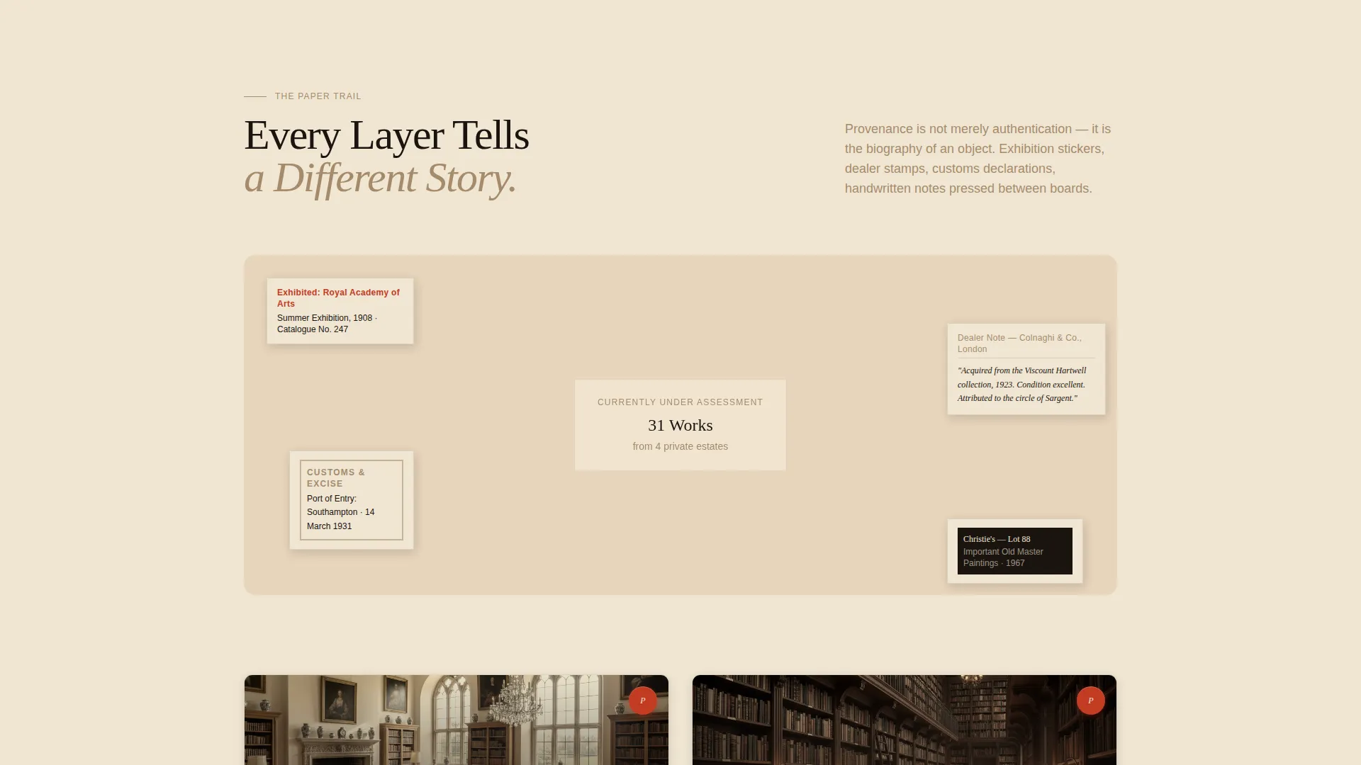 Antique Art Dealer Landing Page Template