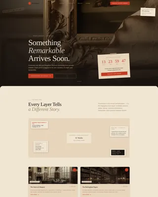 Antique Art Dealer Landing Page Template
