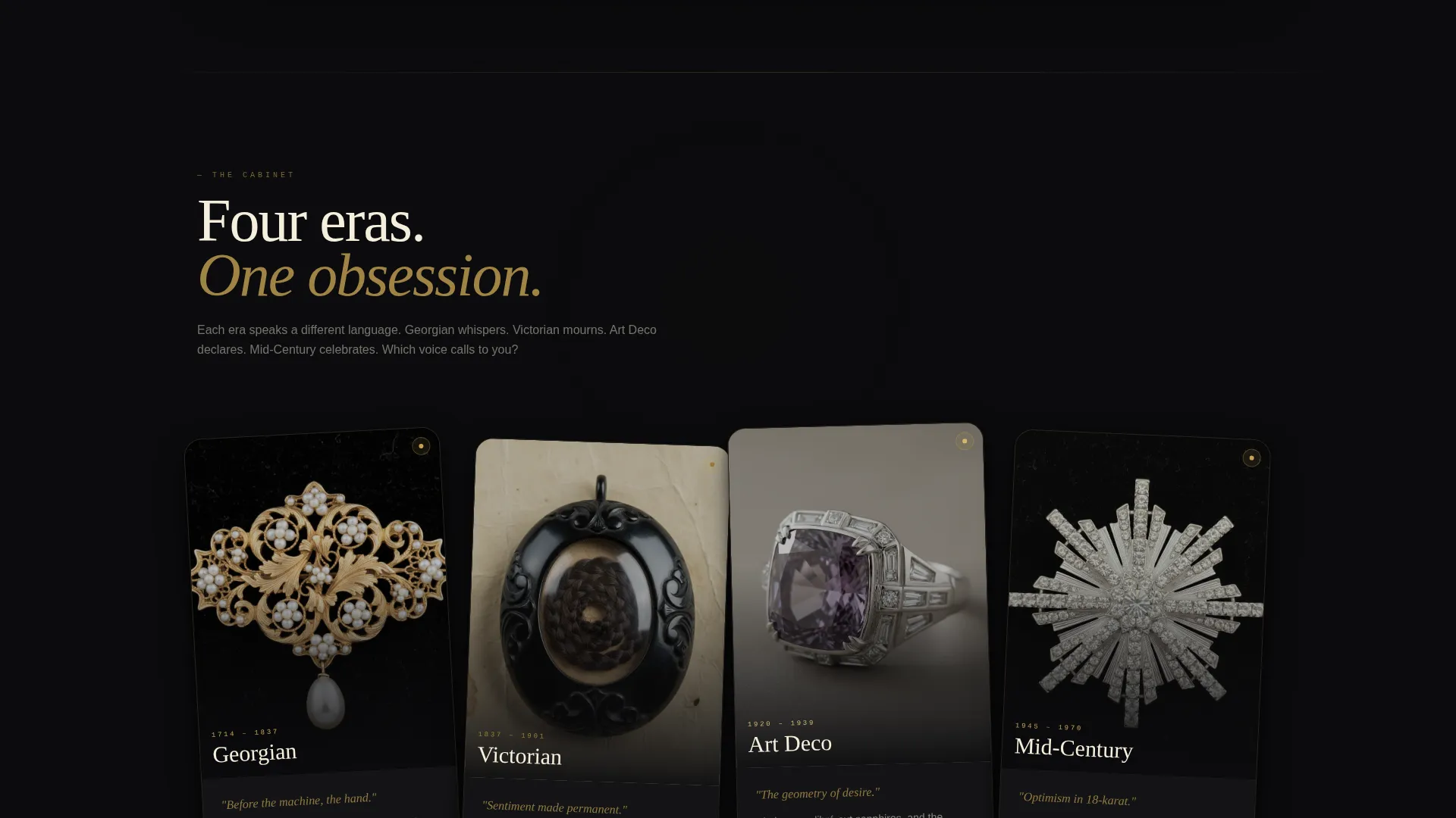 Antique Jewelry Landing Page Template
