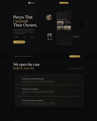 Antique Jewelry Landing Page Template