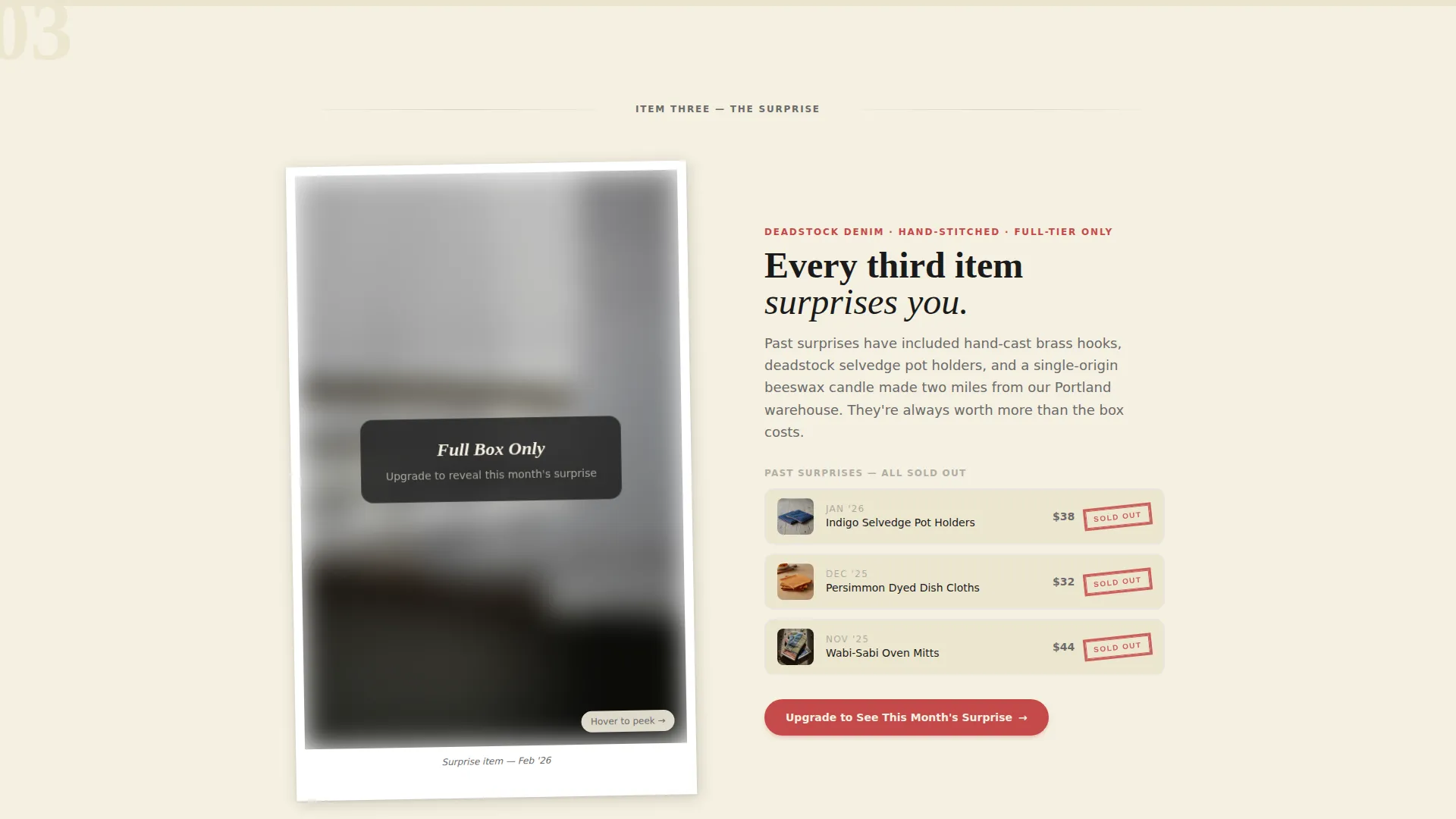 Aprons & Kitchen Textiles Store Pricing & Packages Website Template