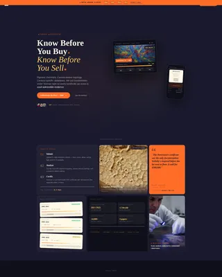 Forensic Art Authentication Landing Page Template