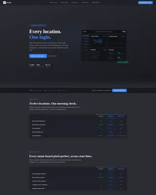 Franchise Client Portal Landing Page Template