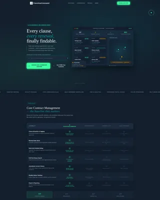 Contract Management Landing Page Template