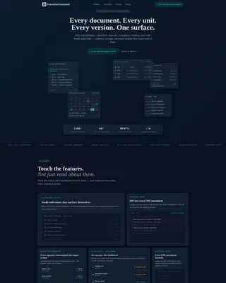 Franchise Document Management Landing Page