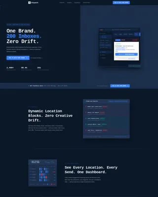 Franchise Email Newsletter Landing Page Template