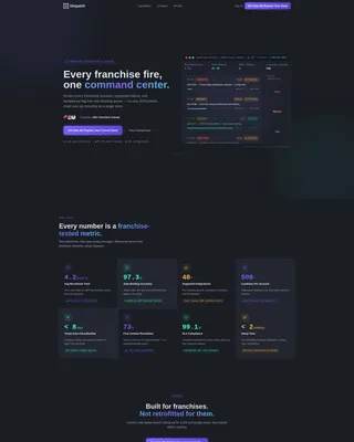 Smart Franchise Network Landing Page Template