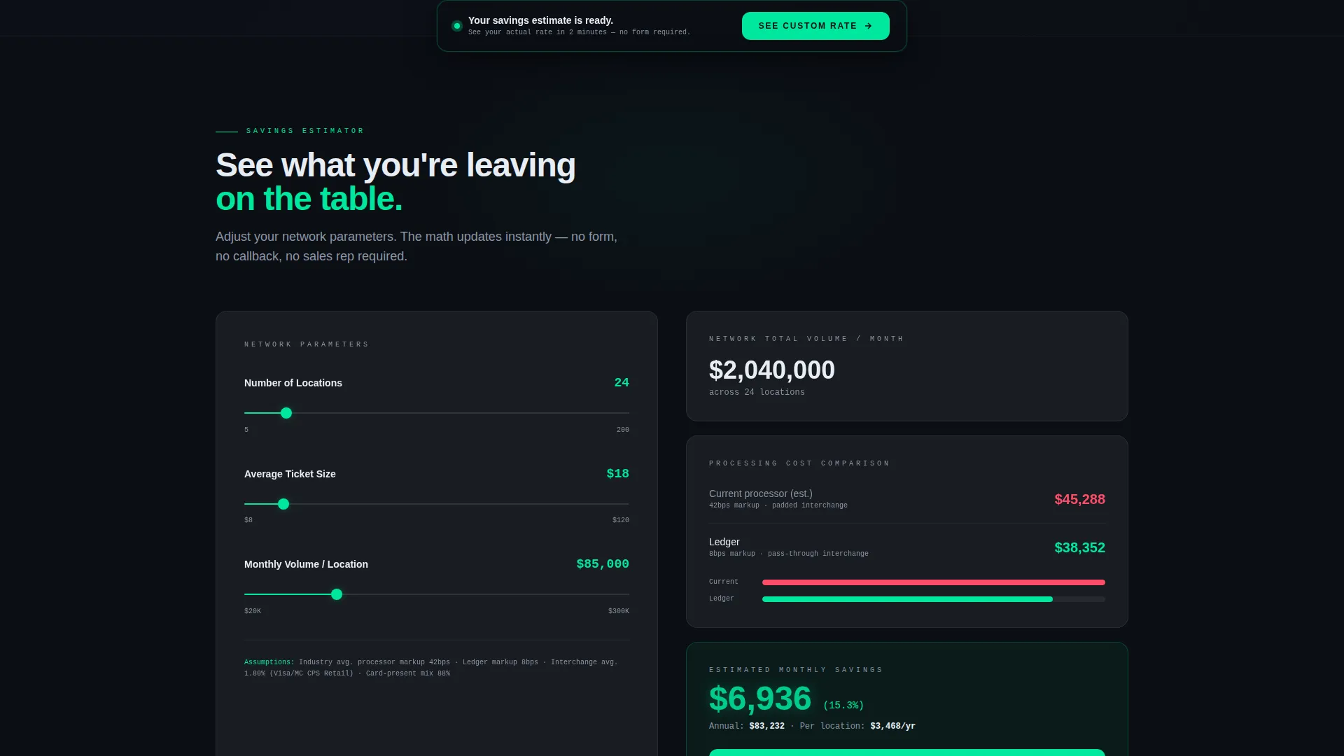 Franchise Payment Processing Landing Page Template