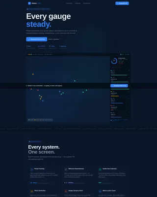 Franchise Project Management Landing Page Template