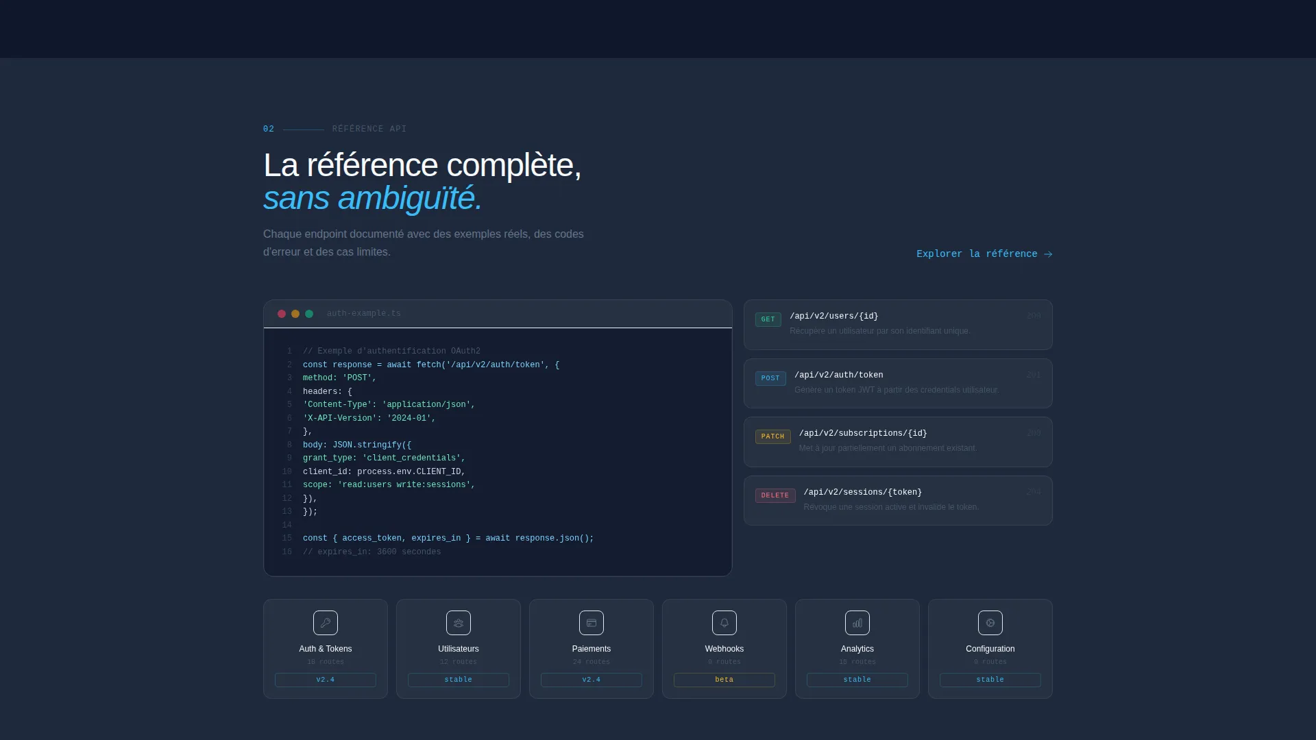 Documentation Portal Landing Page Template