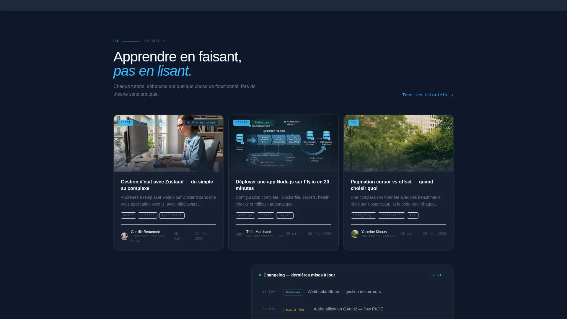 Documentation Portal Landing Page Template