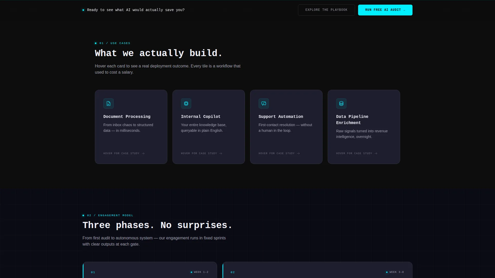 Generative AI Consulting Landing Page Template