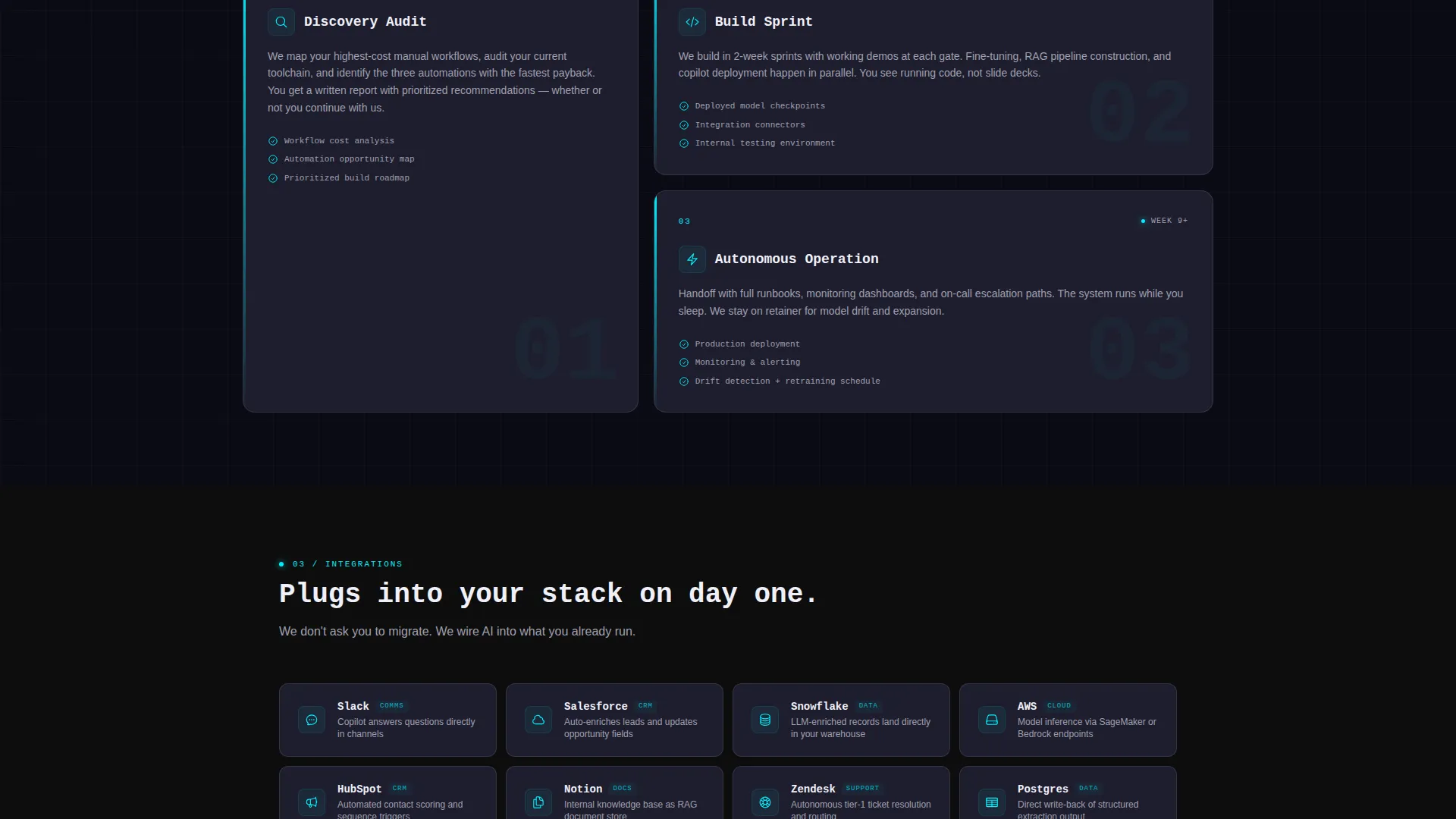 Generative AI Consulting Landing Page Template