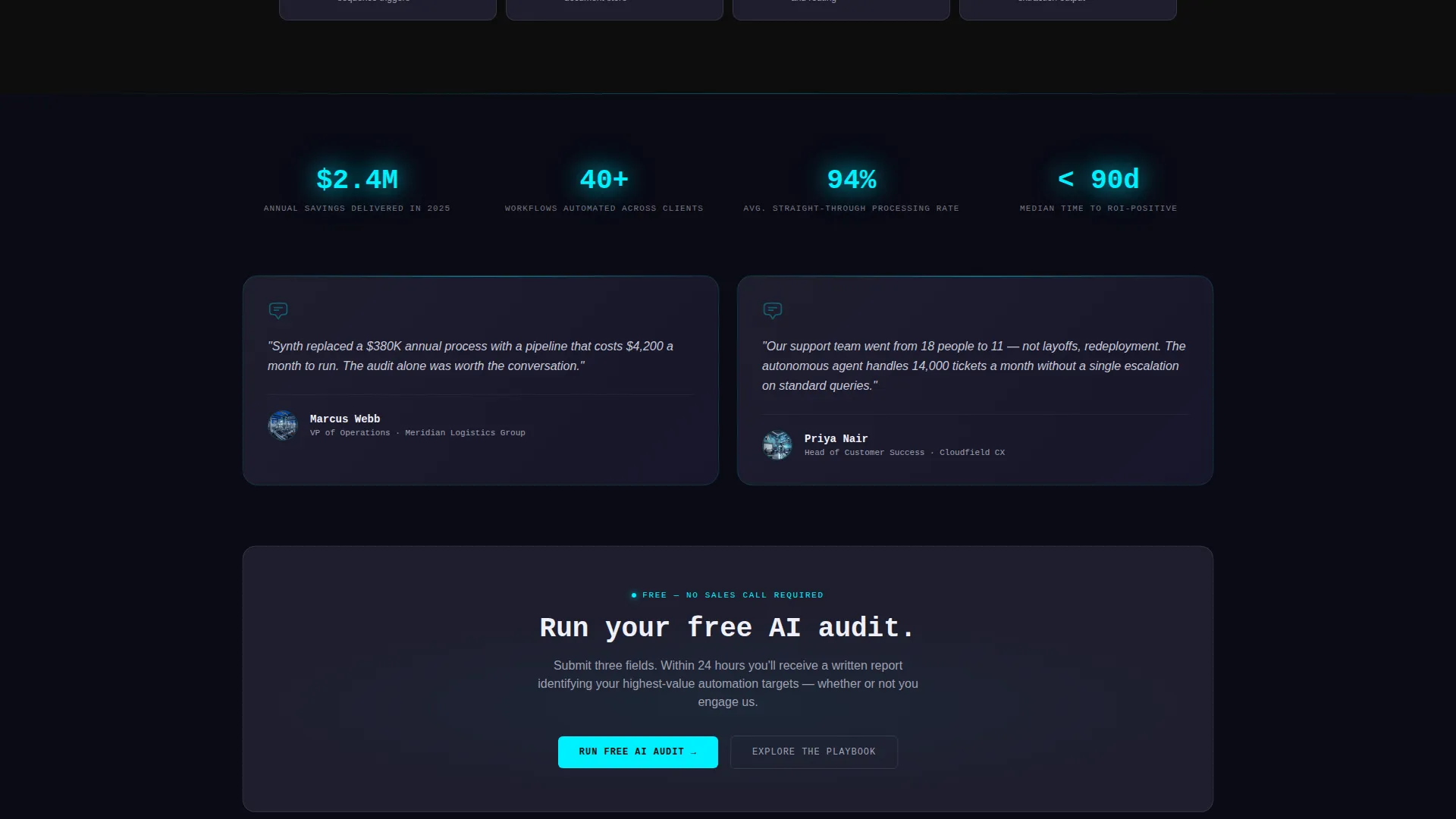 Generative AI Consulting Landing Page Template