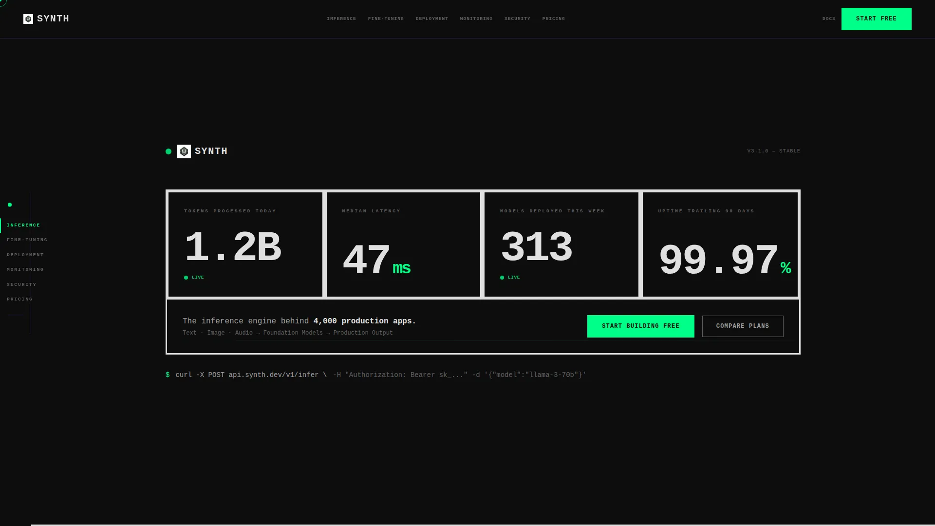 Generative AI Platform Landing Page Template