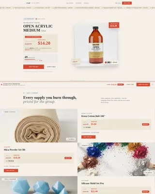 Arts & Crafts Group Buy Landing Page Template