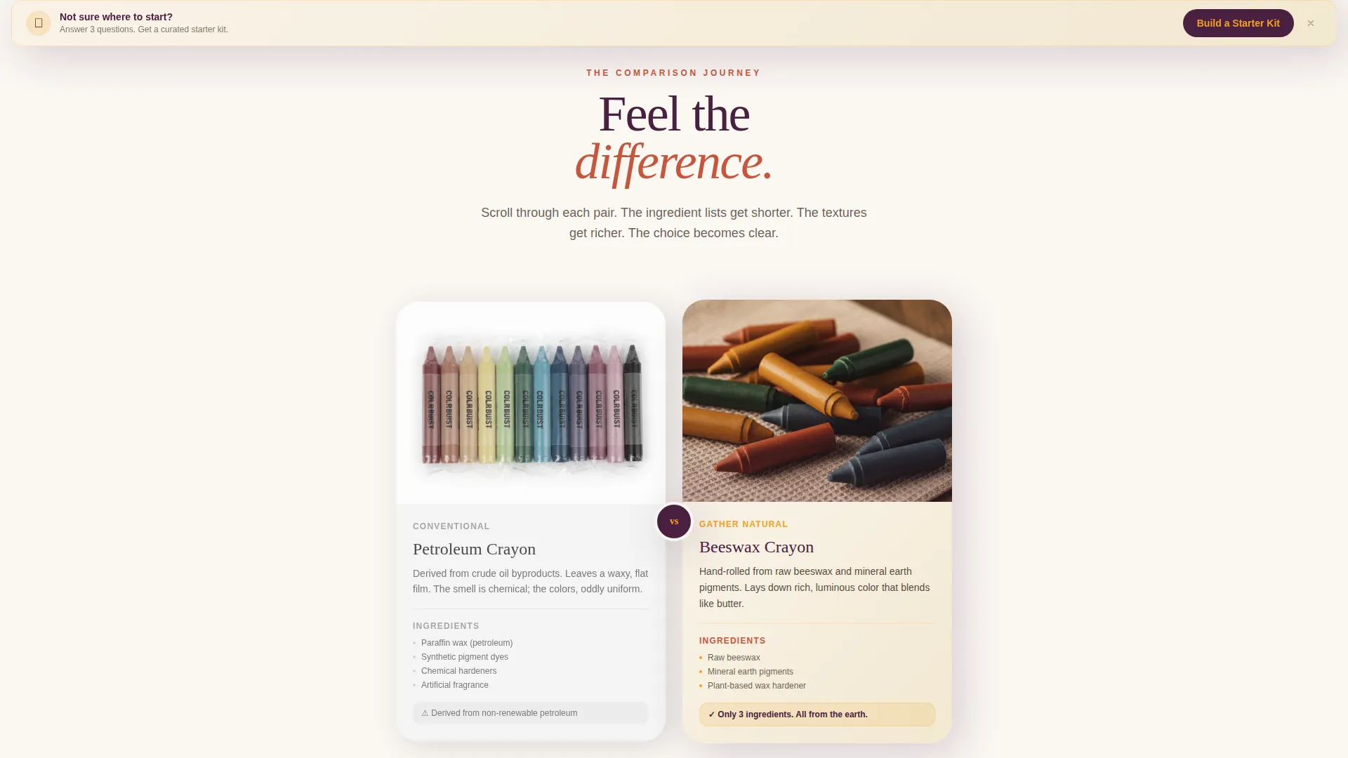 Earthy Crafts Landing Page Template for Natural Art Stores